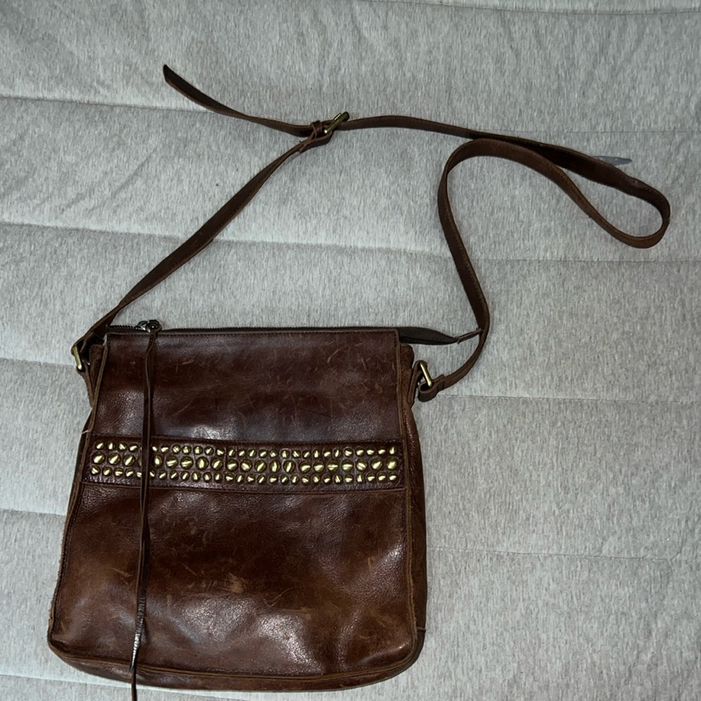HOBO cross body leather purse.